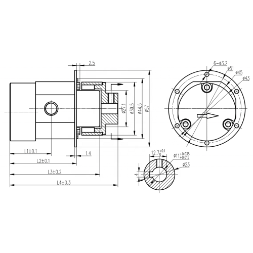 PPS Materials Material Gear Head Head